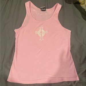Pink chrome hearts Tank Top